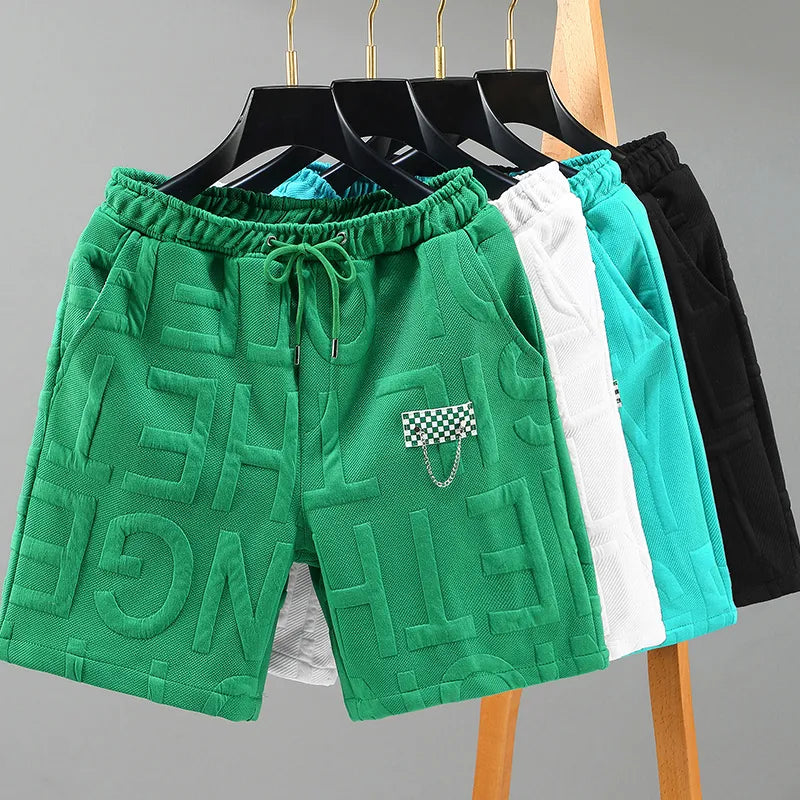 Herren-Strickshorts mit elastischem Bund