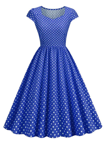 Summer Sleeveless Dot Print Dress