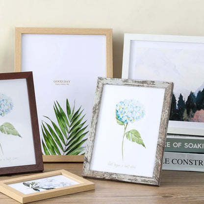 Cadre photo mural en bois