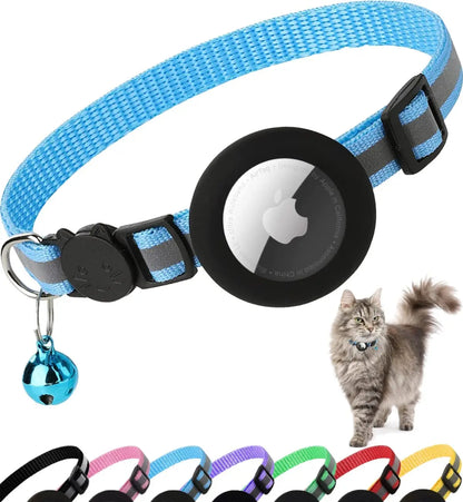 cat collar with airtag holder