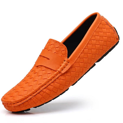 Men's Handmade Flat Casual PU Leather Moccasins