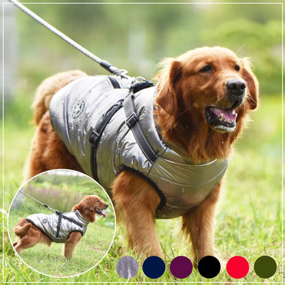 Veste pour animaux de compagnie, harnais, manteau d'hiver chaud pour chien