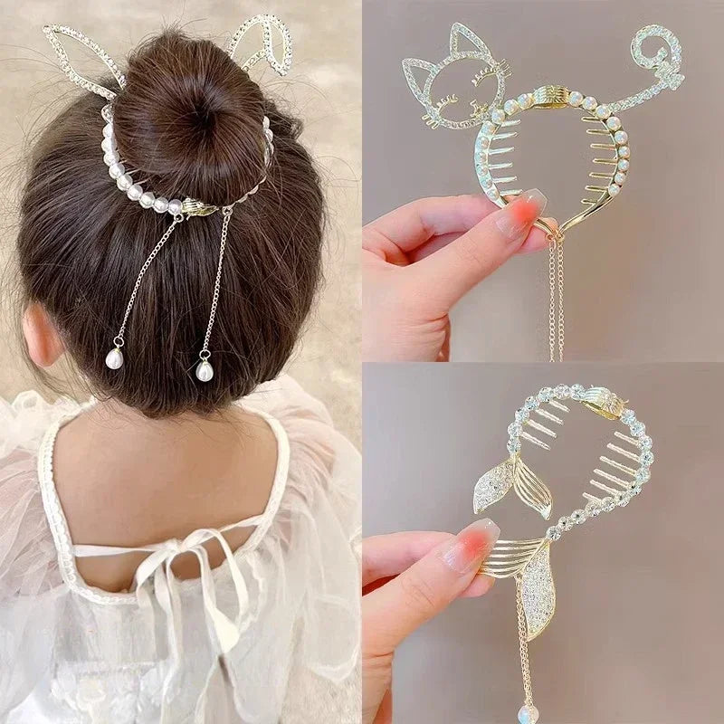 Angel Wing & Tassel Hair Clips