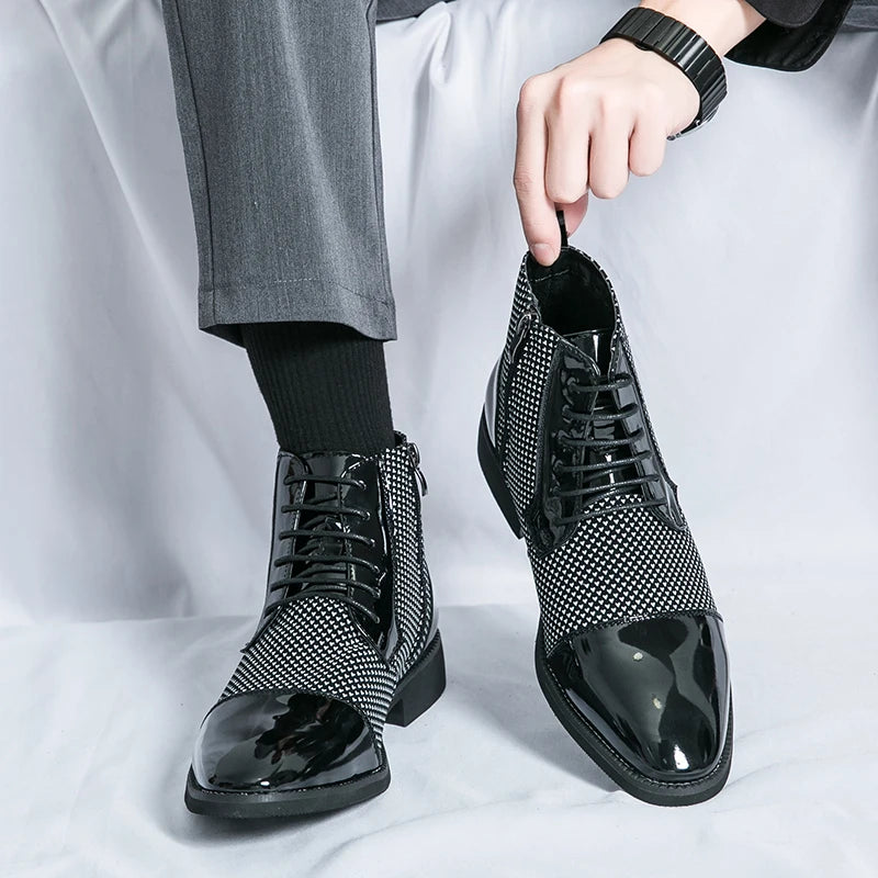 Chaussures en cuir antidérapantes pour hommes