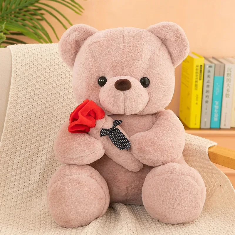 Ours en peluche pour la Saint-Valentin tenant des roses