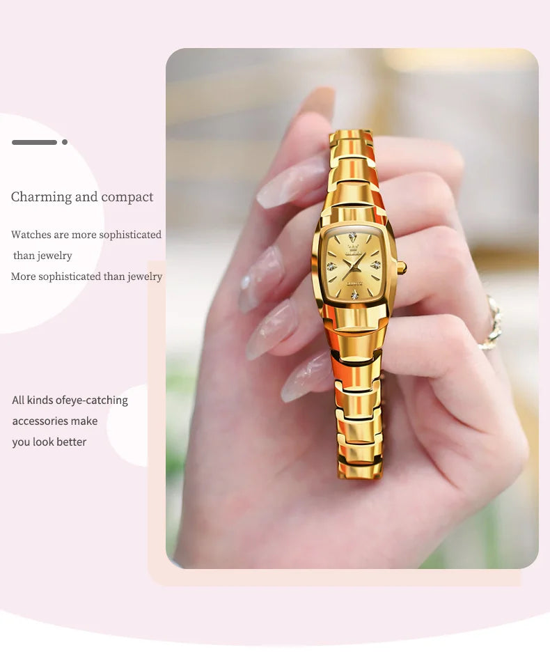 Waterproof Steel Strap Couple Watch Set