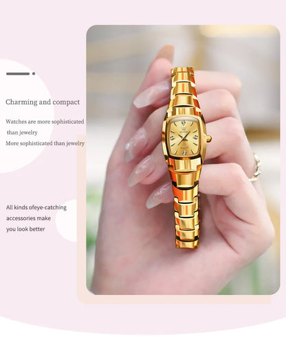 Waterproof Steel Strap Couple Watch Set