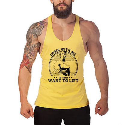 Men's Sleeveless Y-Back Stringer Tank Tops