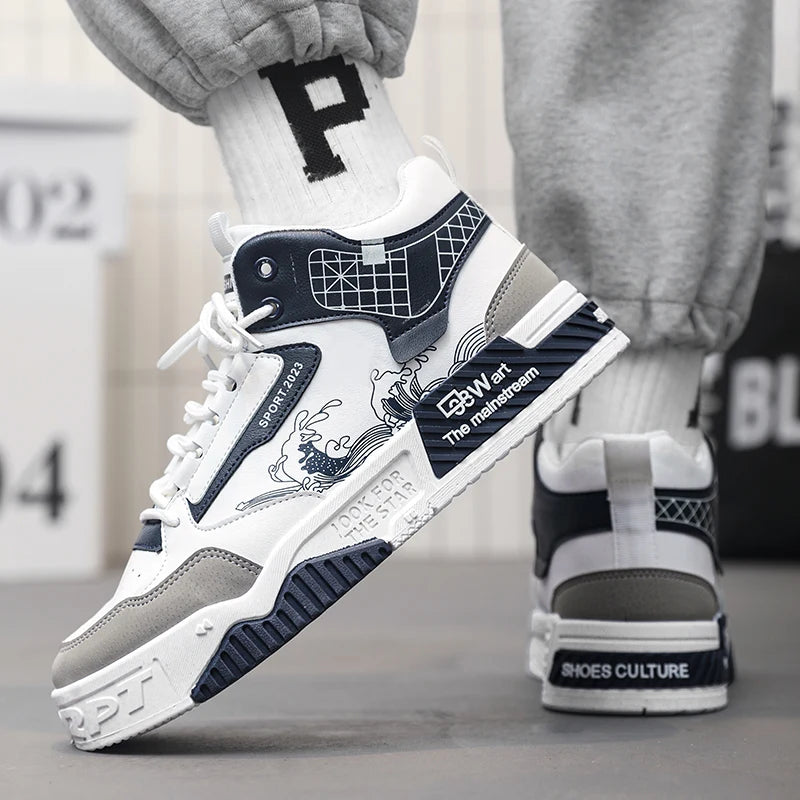 Men's Leather Casual Sneakers