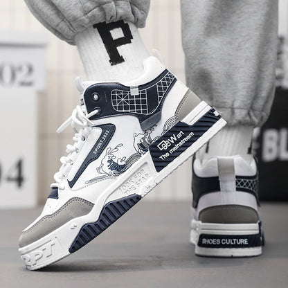 Men's Leather Casual Sneakers