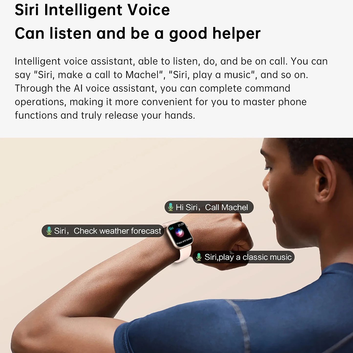 Men's Waterproof Touch Screen Bluetooth call Heart Watches