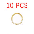 10pcs Gold F