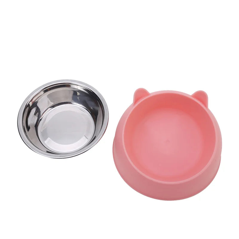 pink dog bowls