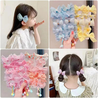 Children's Bow Hairpin 10-Piece Set