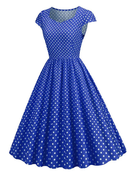 Summer Sleeveless Dot Print Dress