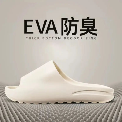 Men's Thick Platform Bathroom Slippers