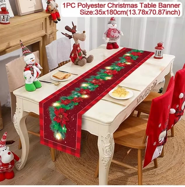 christmas table linens
