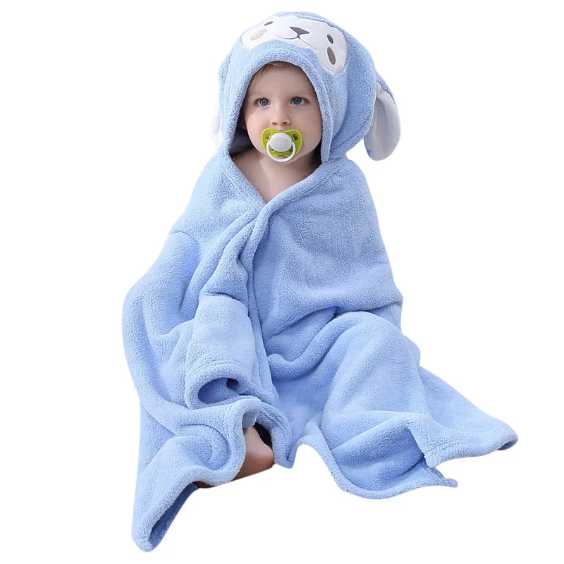 Kids' Quick-Dry Hooded Bath Towel