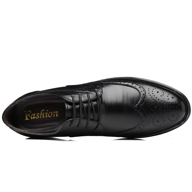 Classic Italian Leather Oxford Dress Shoes