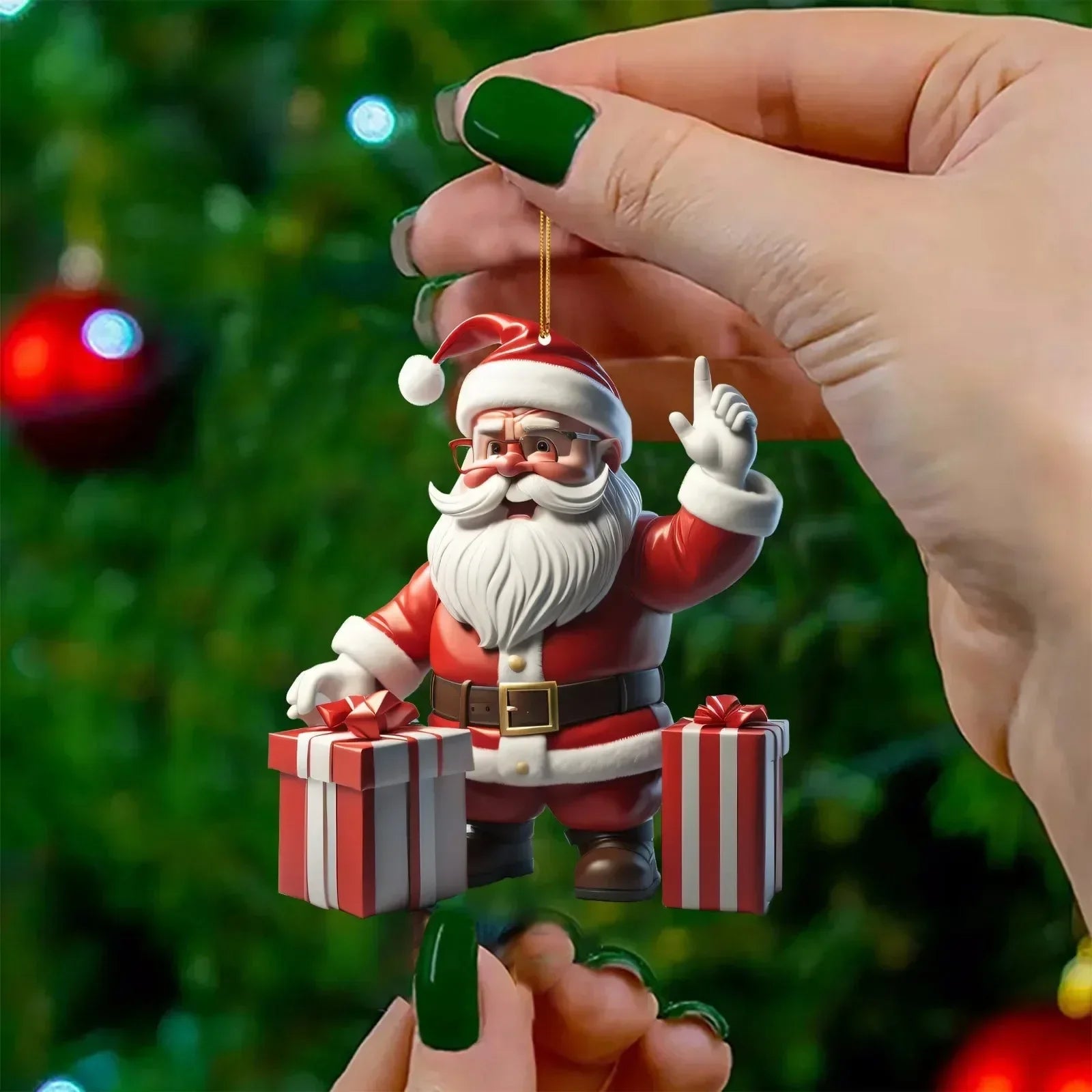 santa christmas ornaments
