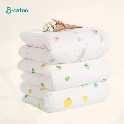 6-Layer Cotton Cartoon Baby Bath Towel