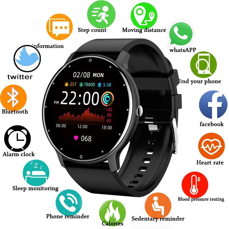 Waterproof Bluetooth Call Sports Fitness IP68 Smartwatch