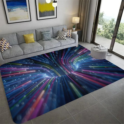 3D Vortex Illusion  Entrance Door Floor Carpet