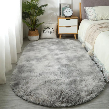 Fluffy Thick Tie Dye Bedroom Rugs