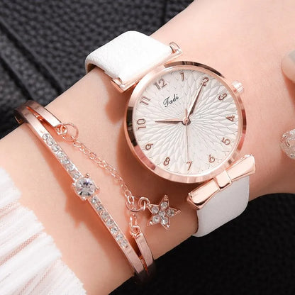 Montre-bracelet à quartz magnétique pour femme