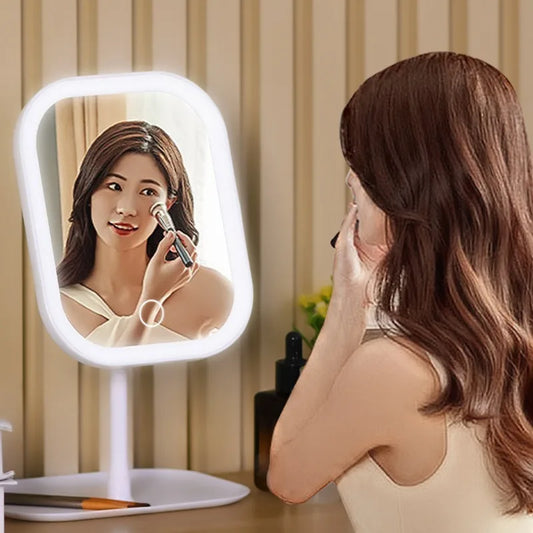 Desktop LED Portable Folding Vanity Mirror