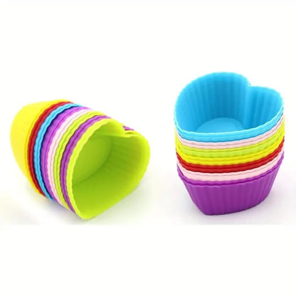 Random Color Silicone CupCake Mold Set