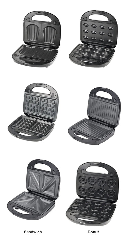Electric Waffle Maker 6 In 1 Toaster Breakfast Machine