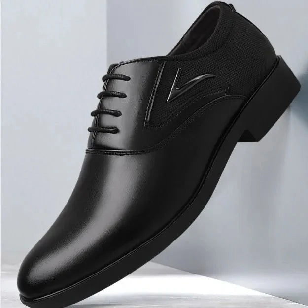 Chaussures habillées en cuir à enfiler pour hommes