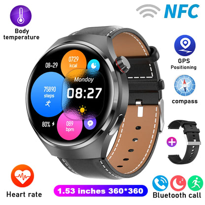GT4 Sport Smart 1.5 IPS Display IP68 Bluetooth Call - Android Watch