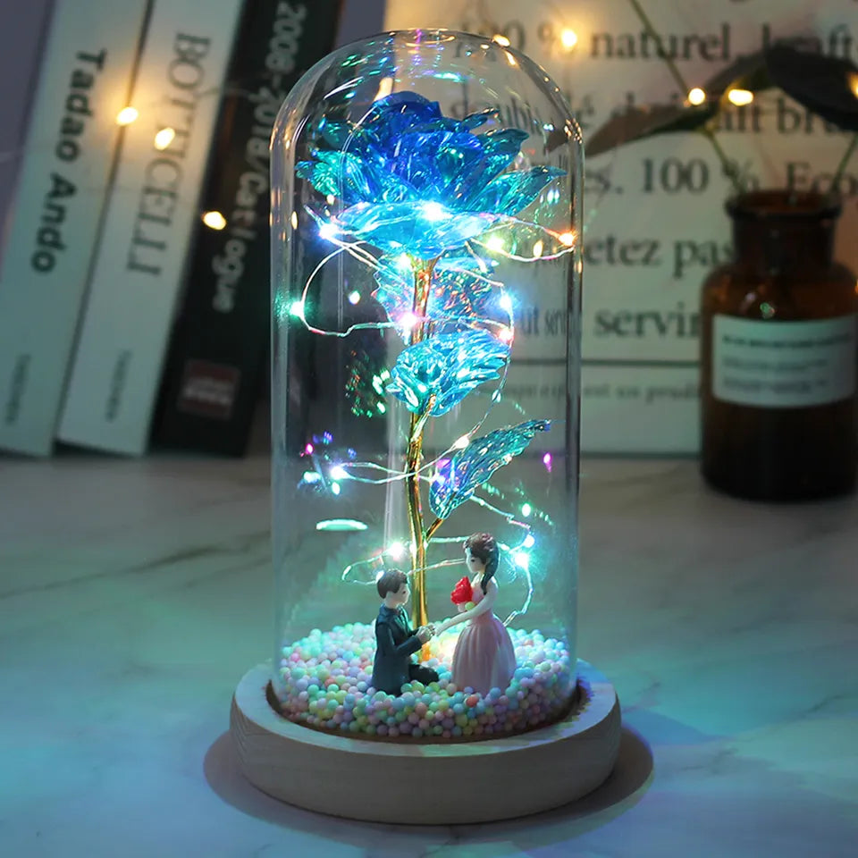 Hot LED Galaxy Rose Fairy Lights Valentine's Day Gift