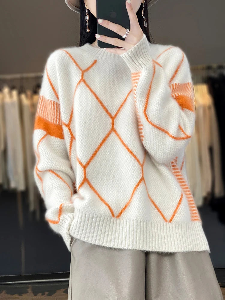 round neck sweater
