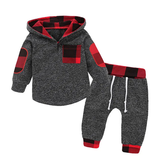 Newborn Baby Boys Clothes Casual Hoodie Long Sleeve Top +Pants