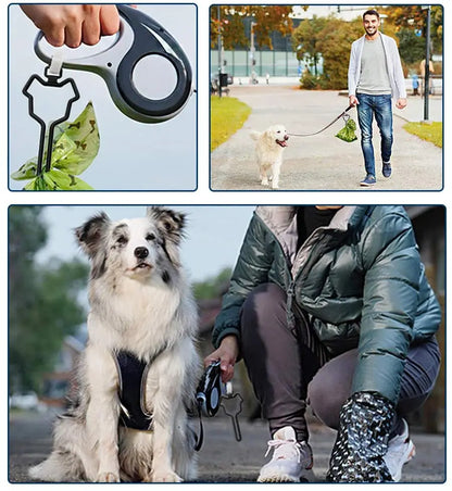 Hands-Free Dog Poop Bag Dispenser with Clip