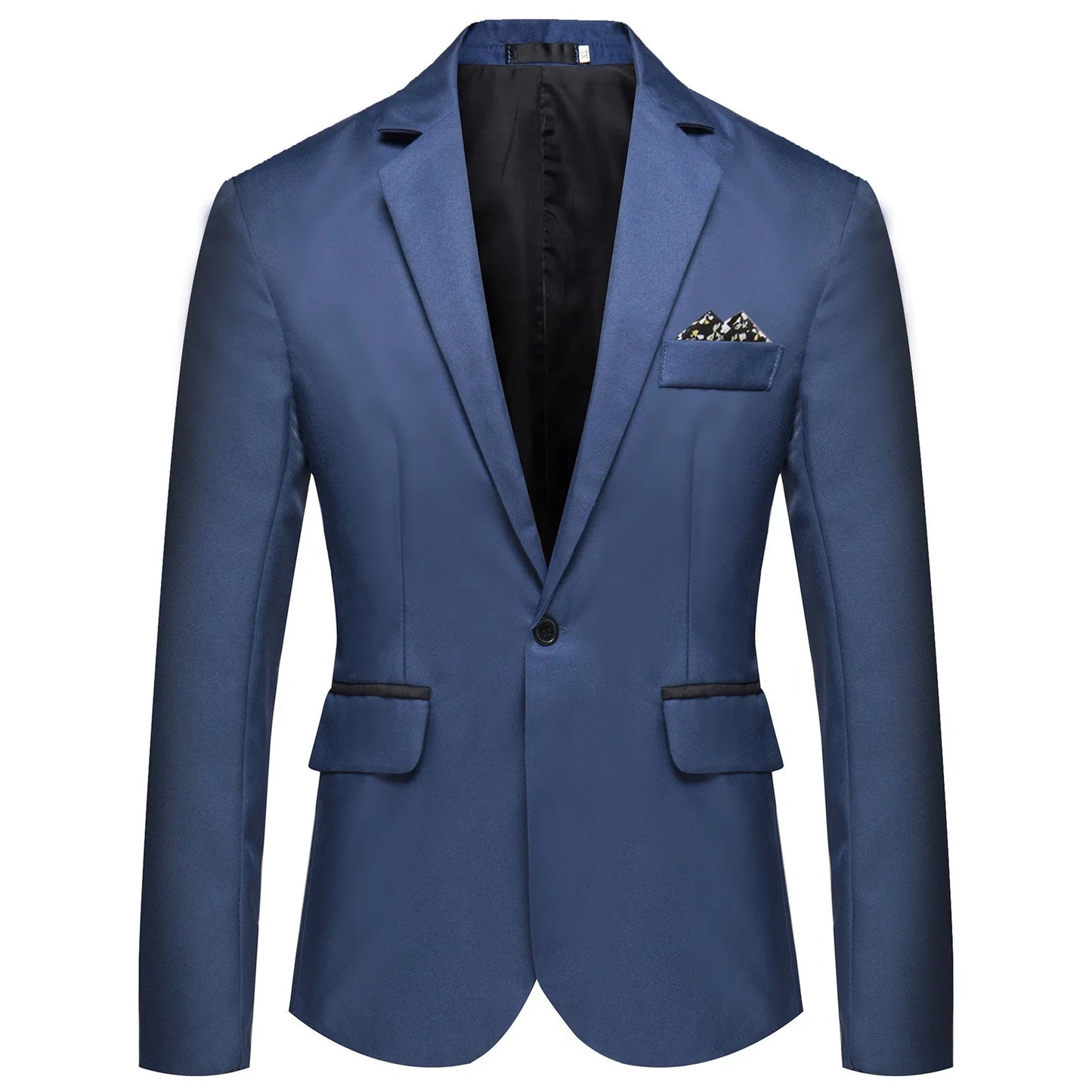 Blazer de costume d'affaires formel à boutons simples pour hommes