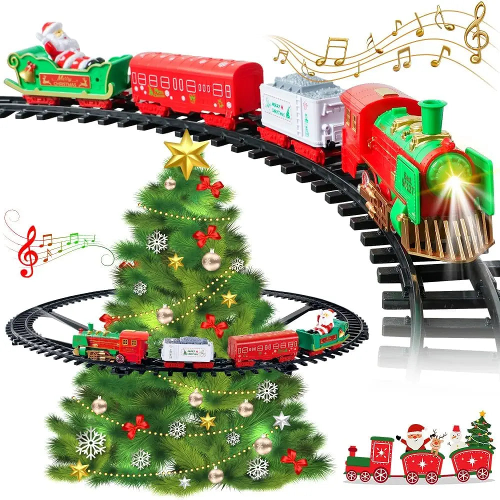 christmas tree train track
