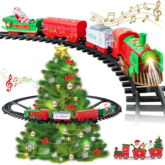 christmas tree train track
