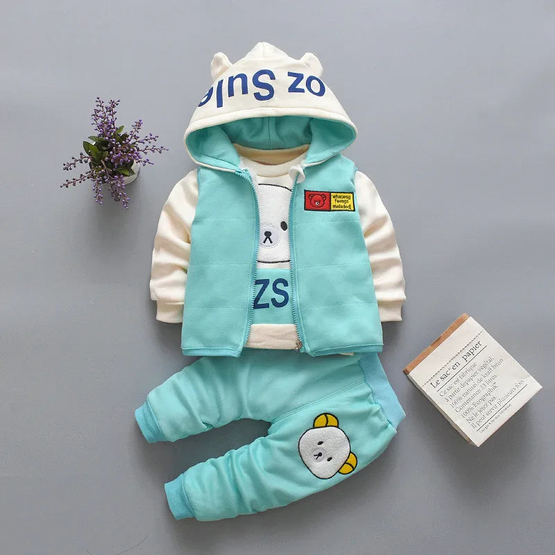 Baby Boys Hooded Vest - Kids Tracksuits