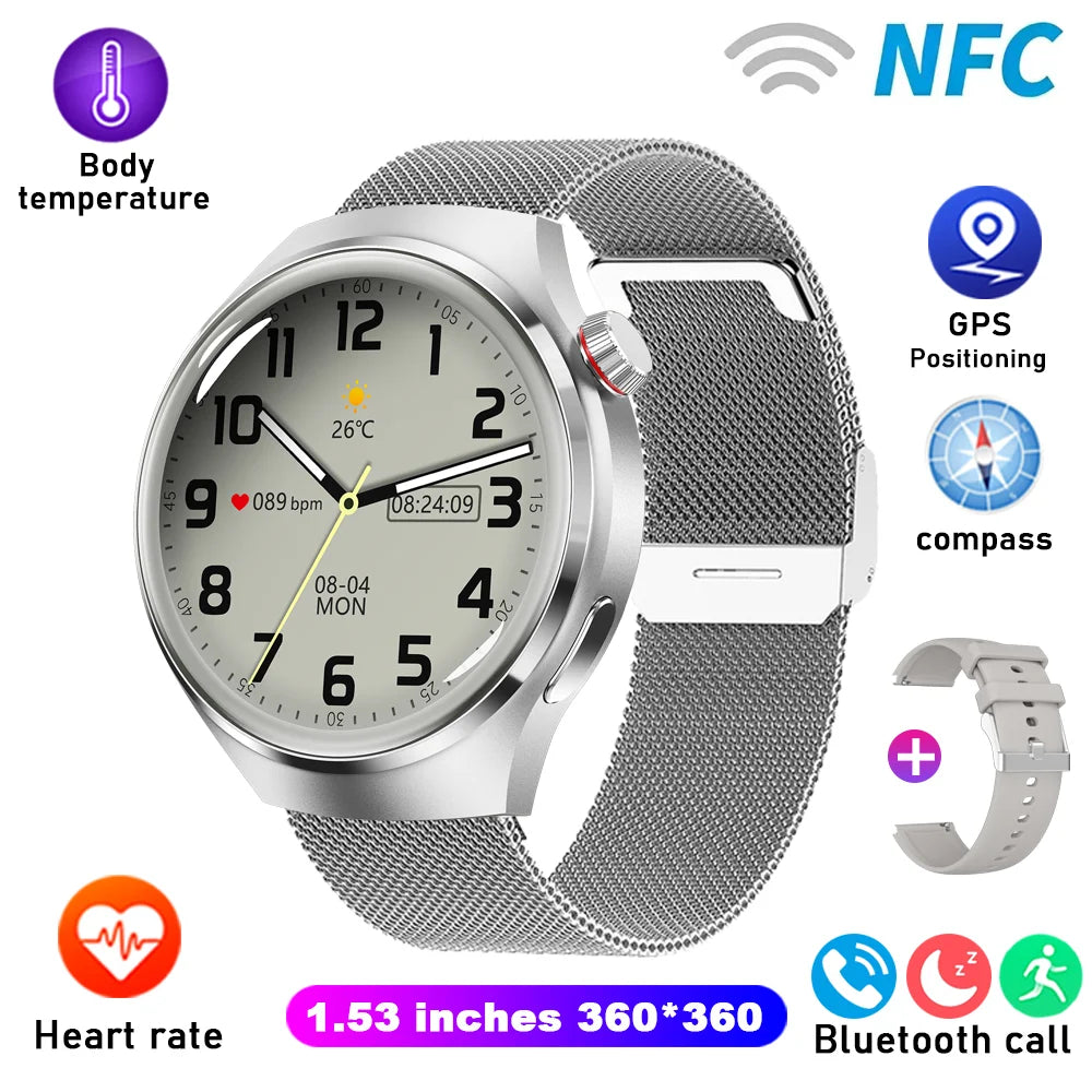 GT4 Sport Smart 1.5 IPS Display IP68 Bluetooth Call - Android Watch