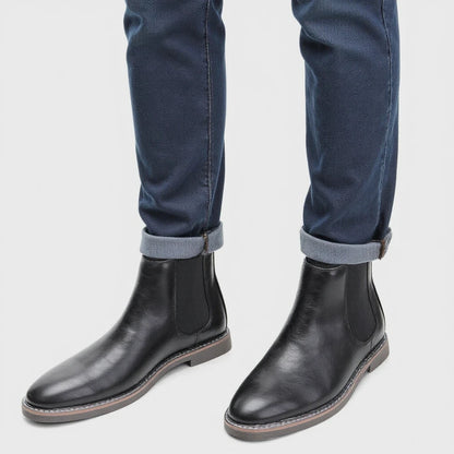 Bottines Chelsea en cuir élégantes pour hommes