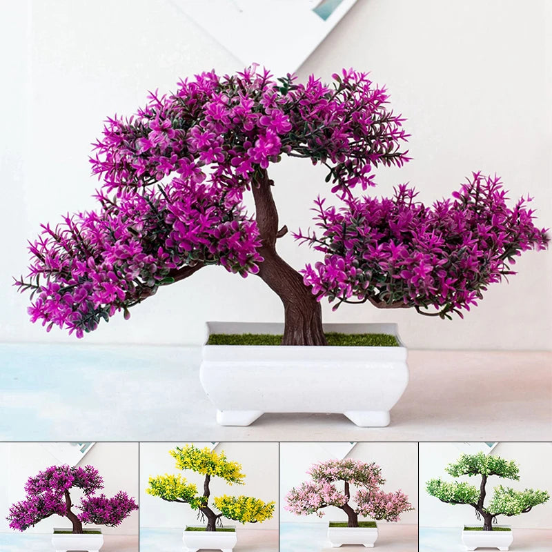 Artificial Plants Bonsai Small Tree Pot Ornaments For Home Decoration