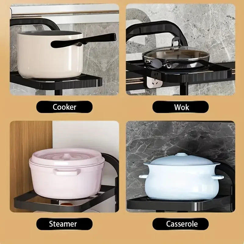 Mehrschichtiger Topfhalter für unter die Spüle 