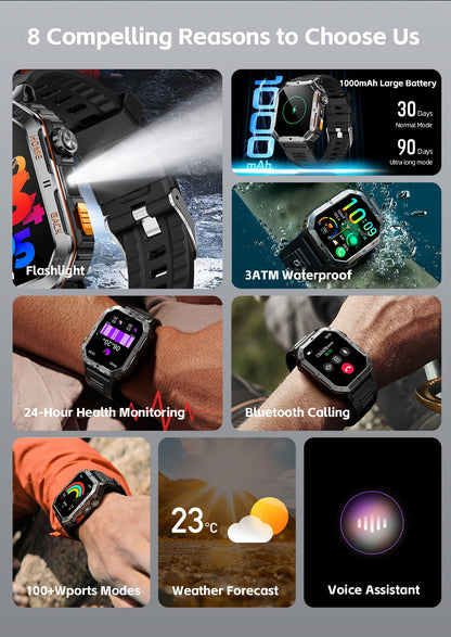 Nouvelle montre intelligente Bluetooth HD pour hommes