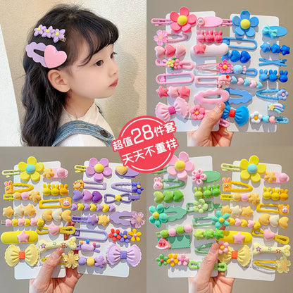 14-Piece Baby Girls Hair Clip Set