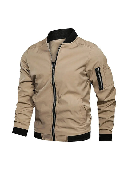Men's Slim Fit Lightweight Bomber Jacket