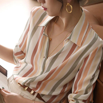 Korean Satin Basic Womens Tops